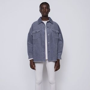 CORDUROY OVERSHIRT GRAY (NWOT)